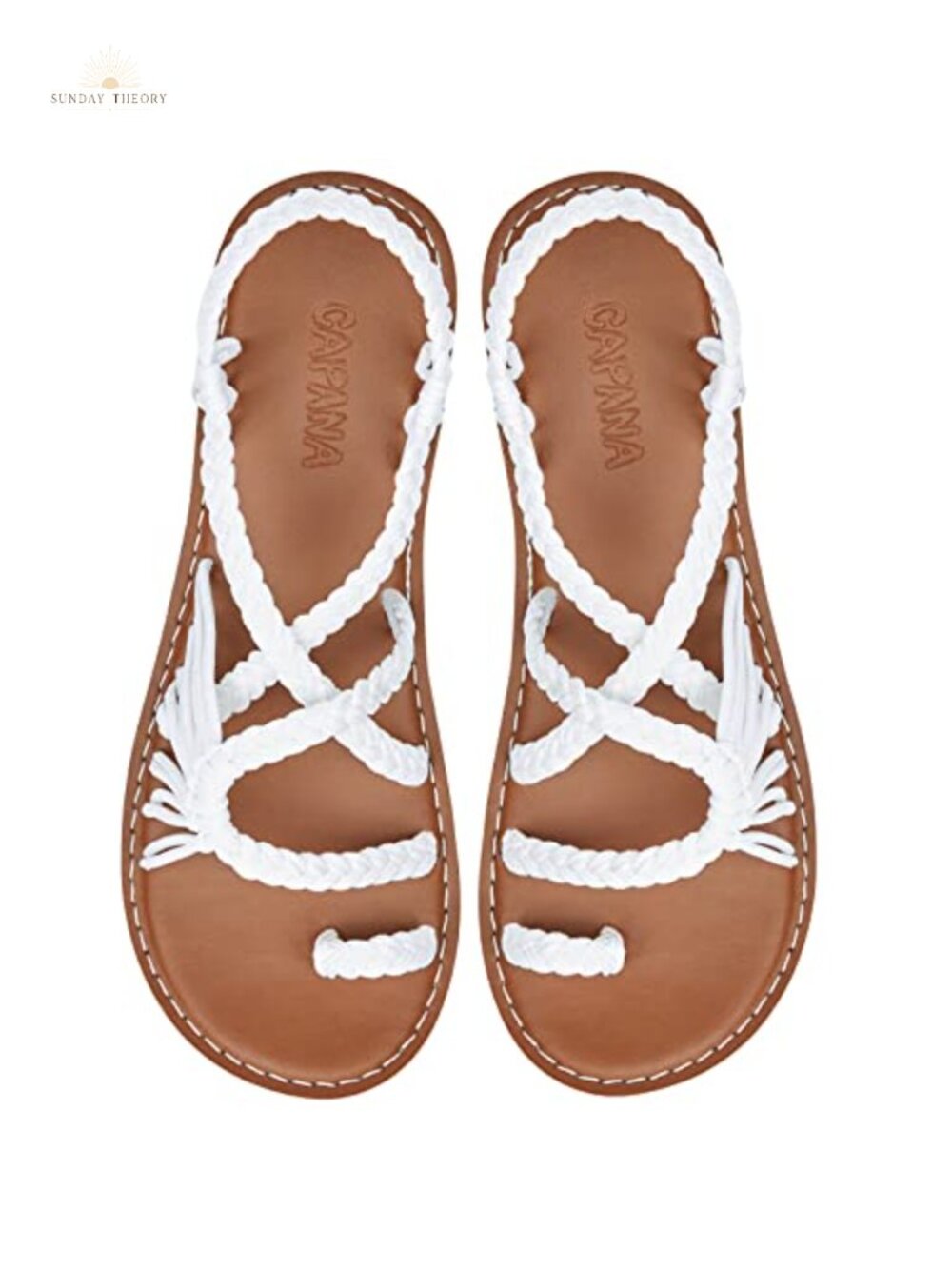 Woven Flat Sandals for Women Strappy Braided Boho Gladiator Comfort